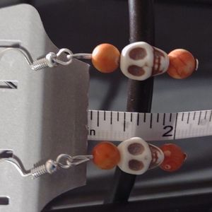 Skull beaded earrings